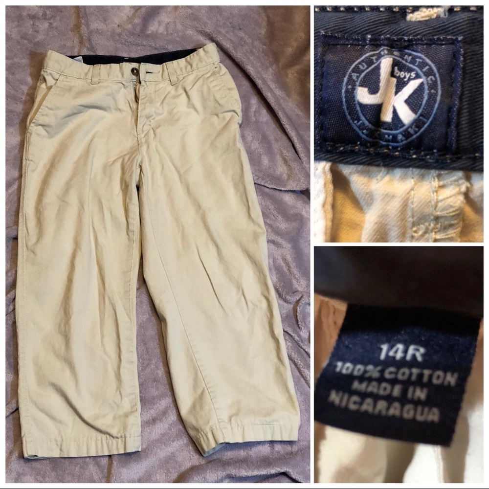 Boys khaki pants 14